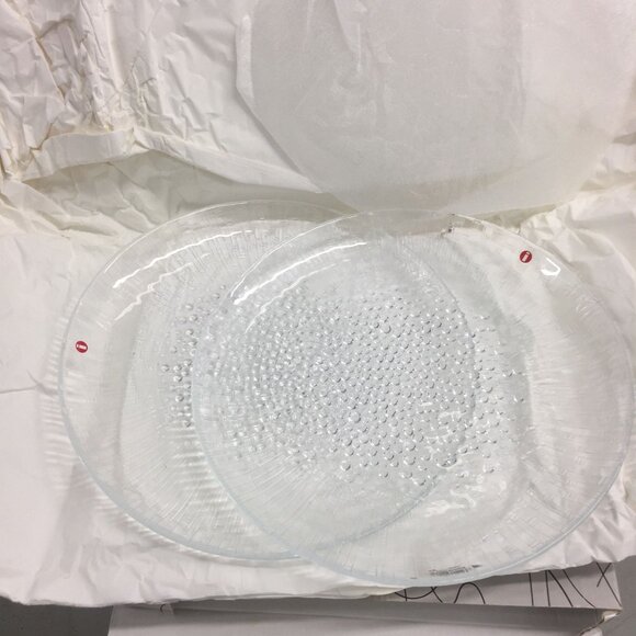 Vintage iittala i Finland Ultima Thule Design Tapio Wirkkala Two 10" Plates NIB - Picture 7 of 10